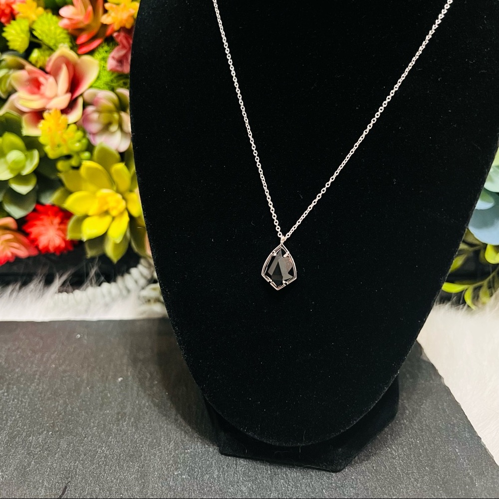 [Kendra Scott] Cory Silver & Black Necklace